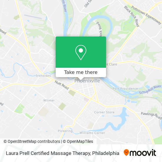 Laura Prell Certified Massage Therapy map