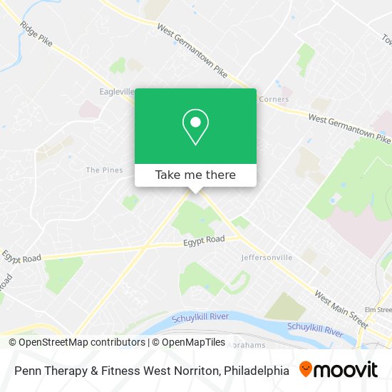 Mapa de Penn Therapy & Fitness West Norriton