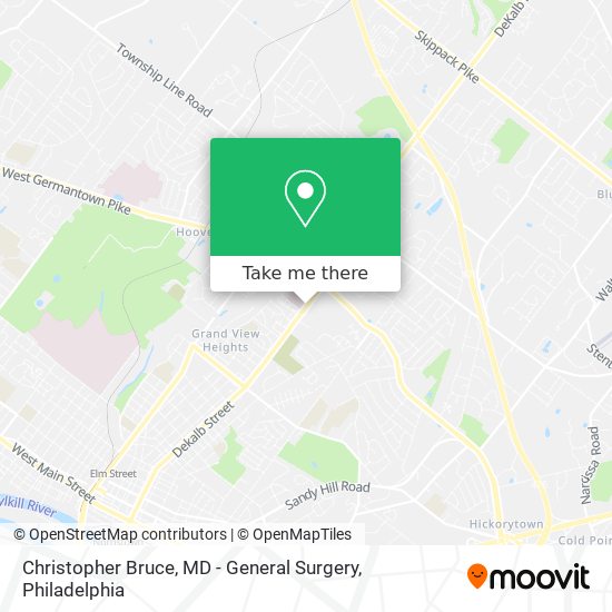 Christopher Bruce, MD - General Surgery map