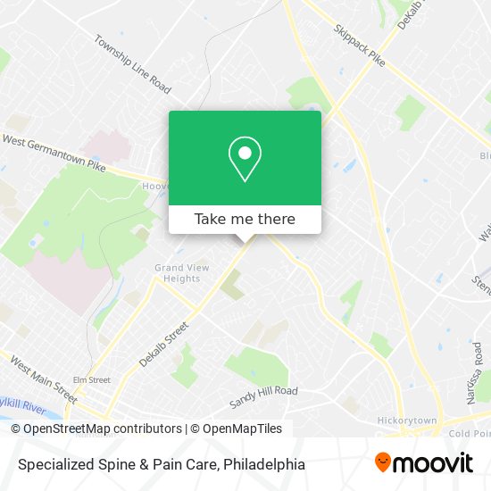 Specialized Spine & Pain Care map