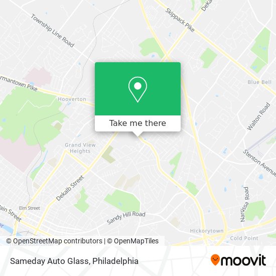 Sameday Auto Glass map