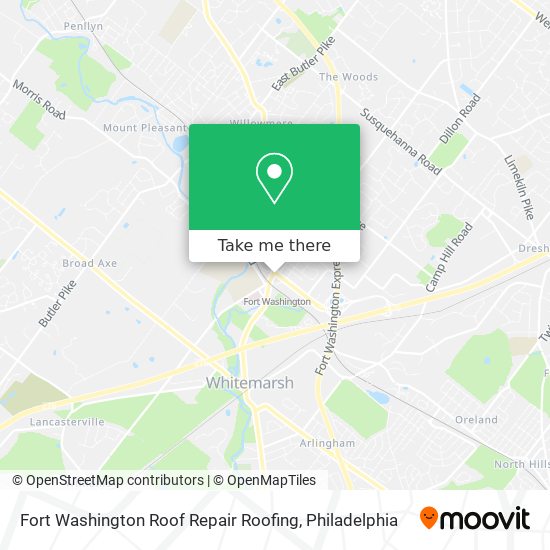 Fort Washington Roof Repair Roofing map