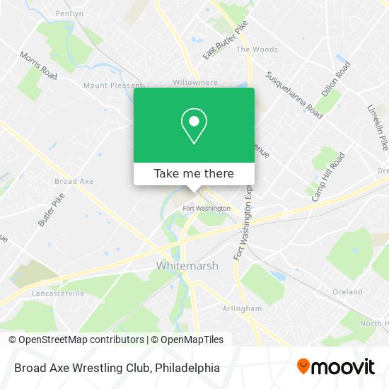 Broad Axe Wrestling Club map