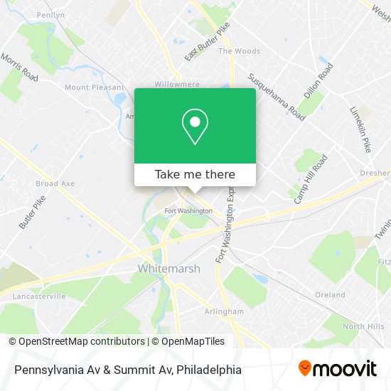 Mapa de Pennsylvania Av & Summit Av