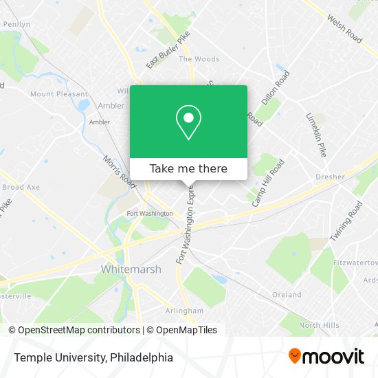 Temple University map