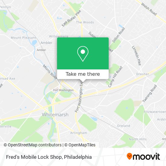 Mapa de Fred's Mobile Lock Shop
