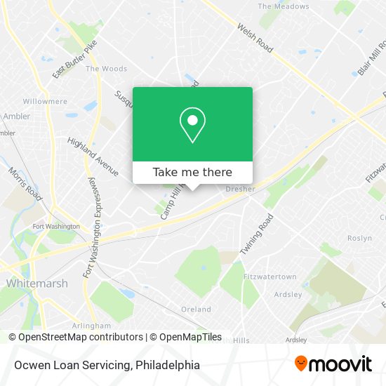 Ocwen Loan Servicing map