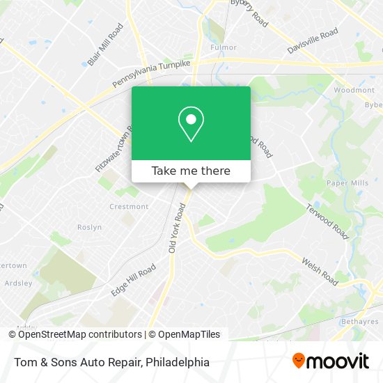 Tom & Sons Auto Repair map