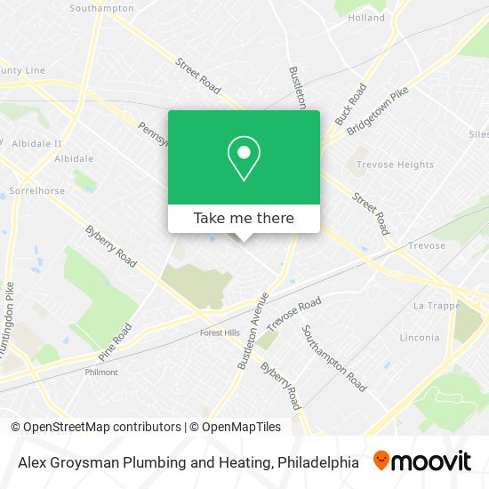 Alex Groysman Plumbing and Heating map