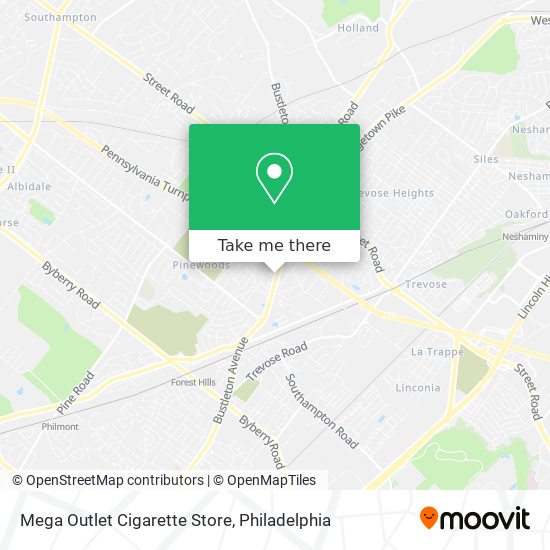 Mega Outlet Cigarette Store map