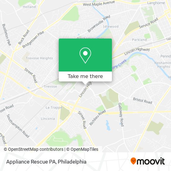 Appliance Rescue PA map