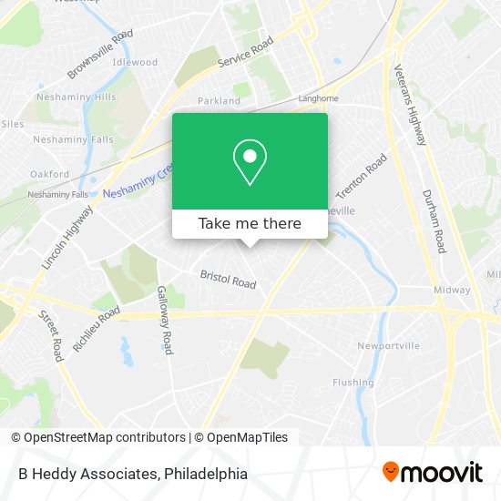 B Heddy Associates map