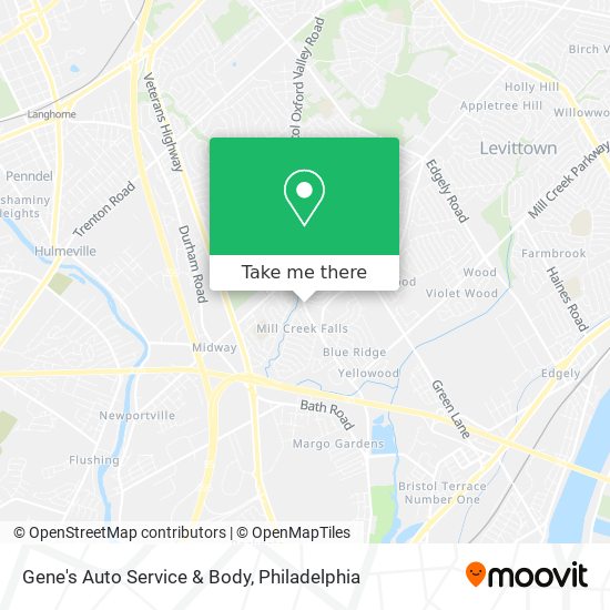 Mapa de Gene's Auto Service & Body