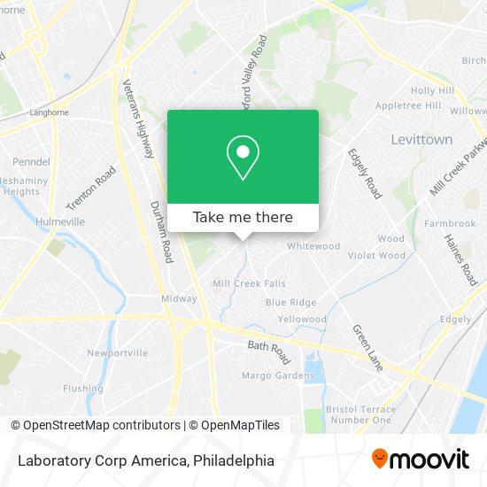 Laboratory Corp America map