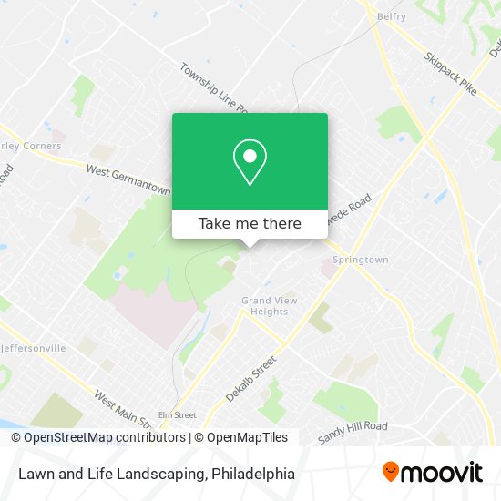 Lawn and Life Landscaping map