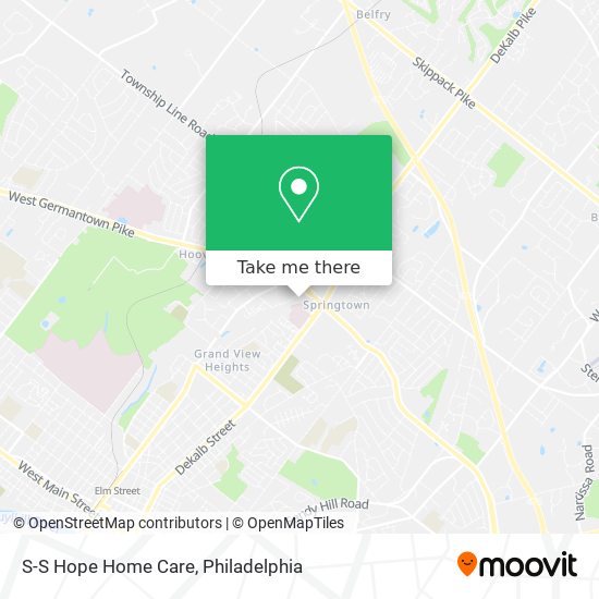 S-S Hope Home Care map