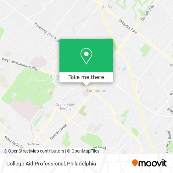 College Aid Professional map