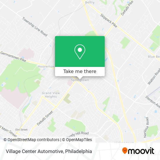 Village Center Automotive map