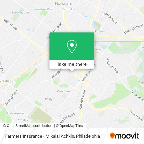 Farmers Insurance - Mikalai Achkin map