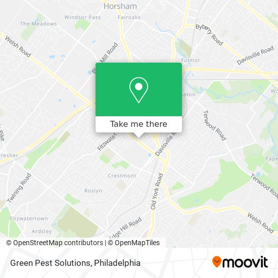 Green Pest Solutions map