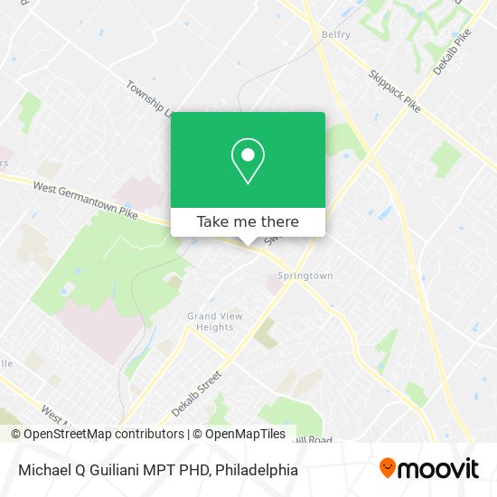 Michael Q Guiliani MPT PHD map