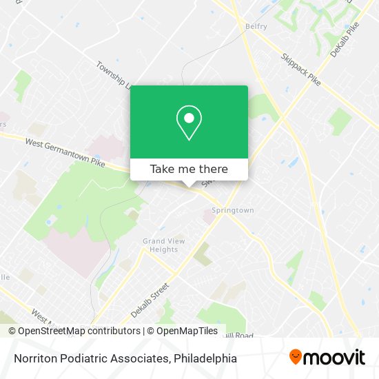 Norriton Podiatric Associates map