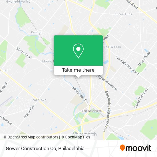 Gower Construction Co map