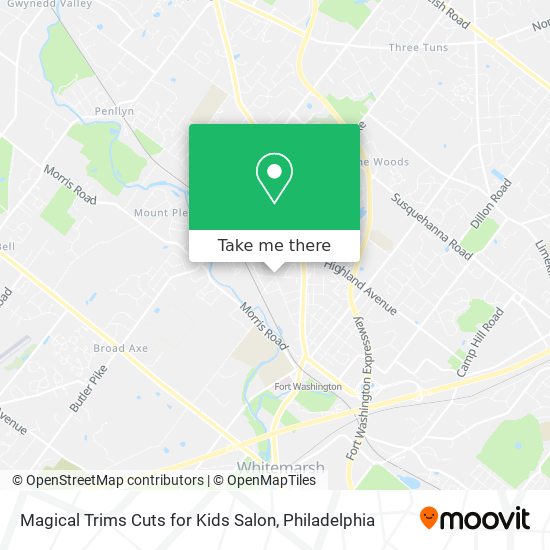 Mapa de Magical Trims Cuts for Kids Salon