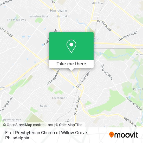 Mapa de First Presbyterian Church of Willow Grove