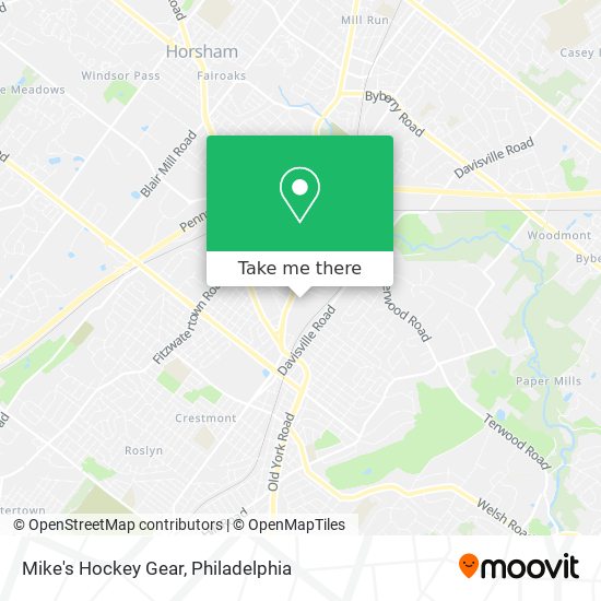 Mike's Hockey Gear map