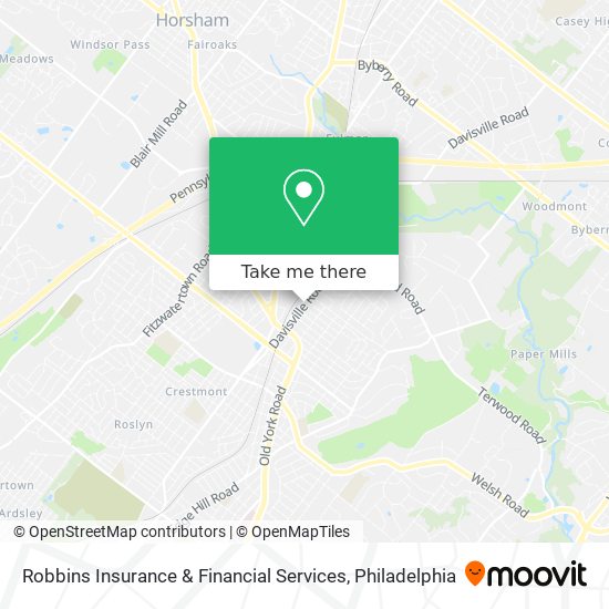 Robbins Insurance & Financial Services map