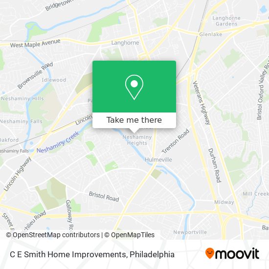 C E Smith Home Improvements map