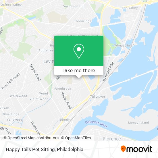 Happy Tails Pet Sitting map