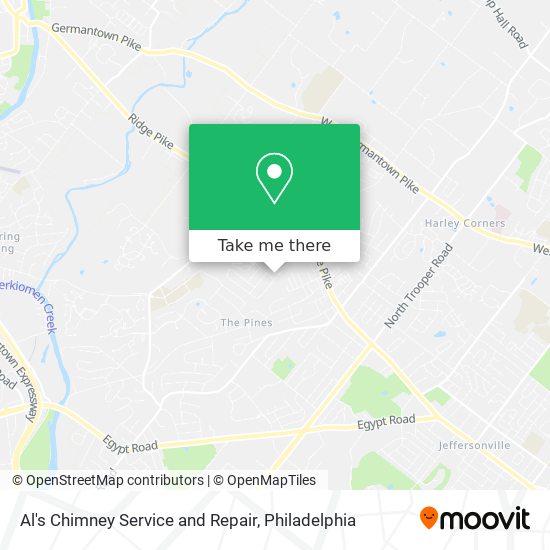 Al's Chimney Service and Repair map