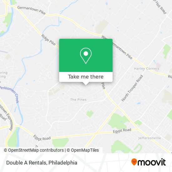 Double A Rentals map