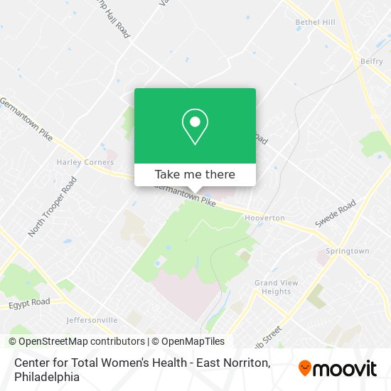 Mapa de Center for Total Women's Health - East Norriton