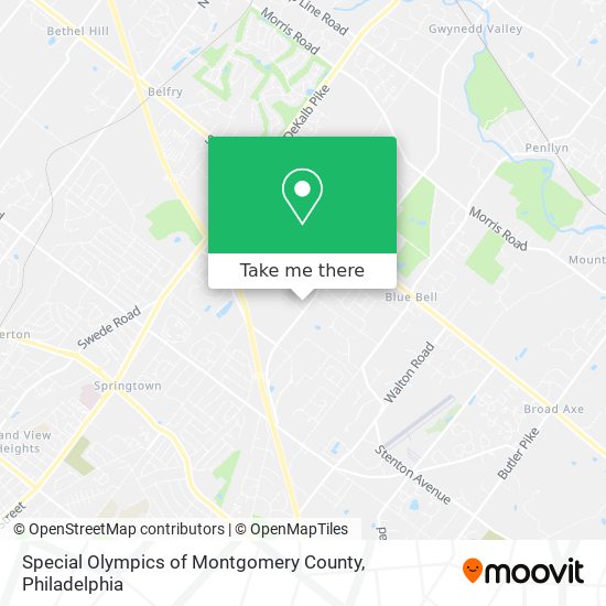 Mapa de Special Olympics of Montgomery County