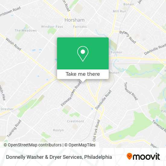 Mapa de Donnelly Washer & Dryer Services