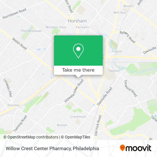 Willow Crest Center Pharmacy map