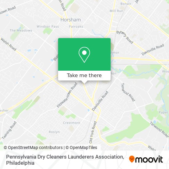 Pennsylvania Dry Cleaners Launderers Association map