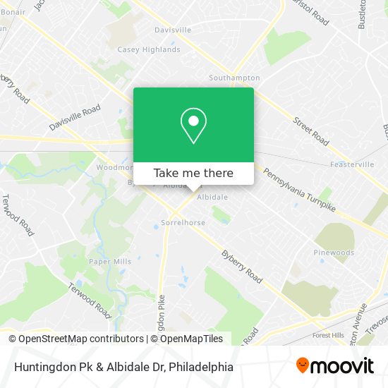 Huntingdon Pk & Albidale Dr map