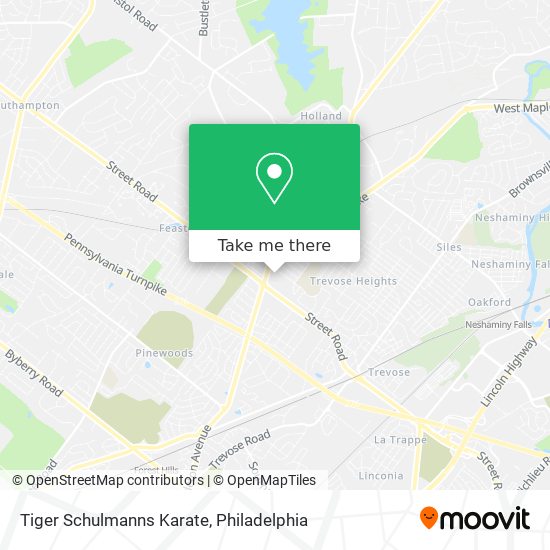 Tiger Schulmanns Karate map