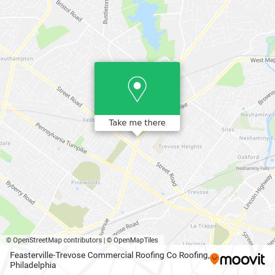 Mapa de Feasterville-Trevose Commercial Roofing Co Roofing