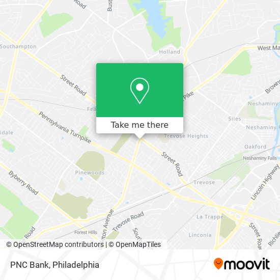 PNC Bank map