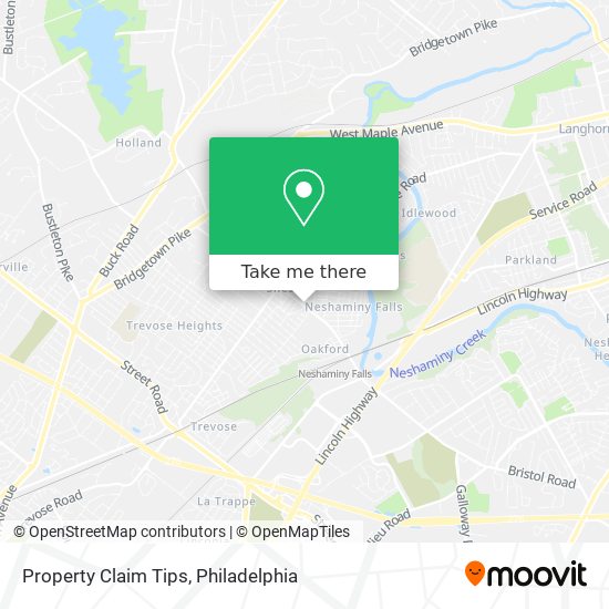 Property Claim Tips map