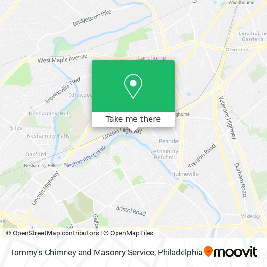 Mapa de Tommy's Chimney and Masonry Service