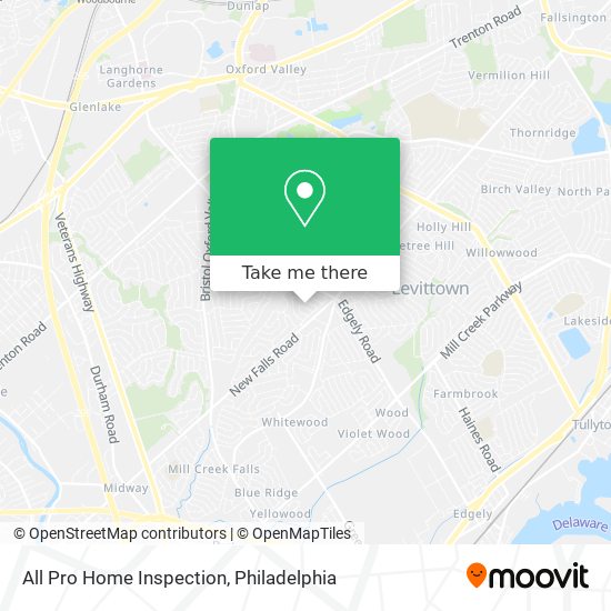 All Pro Home Inspection map