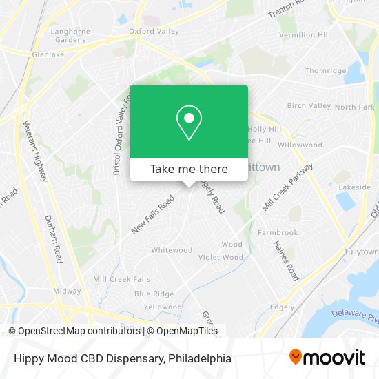 Hippy Mood CBD Dispensary map