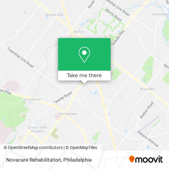 Mapa de Novacare Rehabilitation