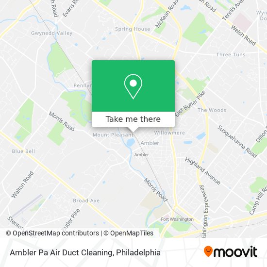 Ambler Pa Air Duct Cleaning map